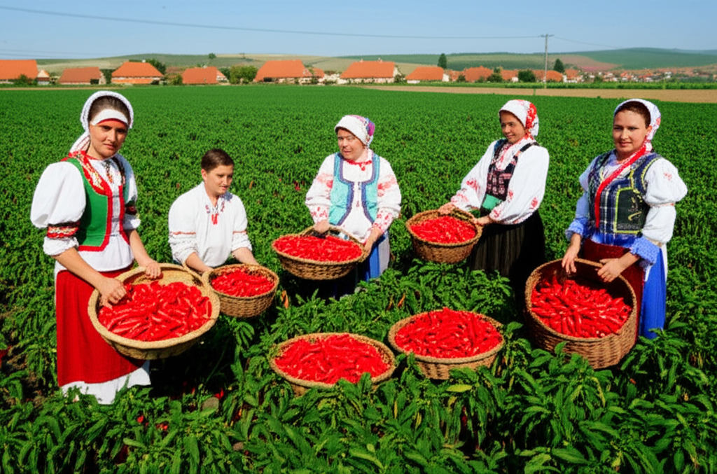 Paprika szüret